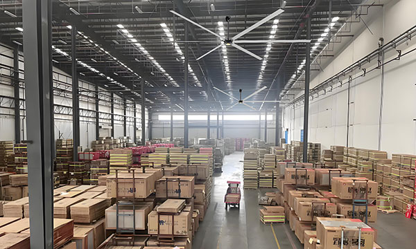 Design inovador de pás de ventilador HVLS