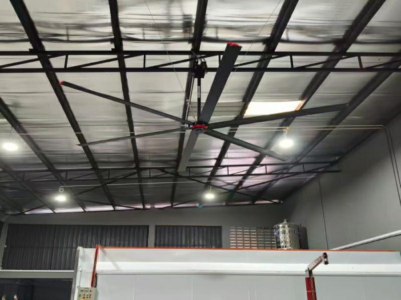 Ventiladores industriais HVLS: Redefinindo as soluções modernas para ventilação, refrigeração e poupança de energia em grandes espaços.